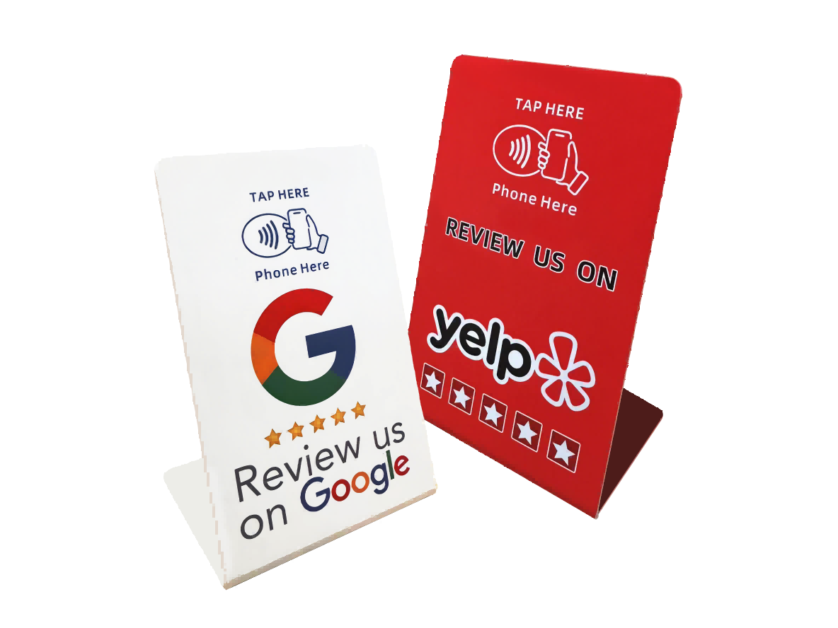 PointHub NFC tap-to-review card